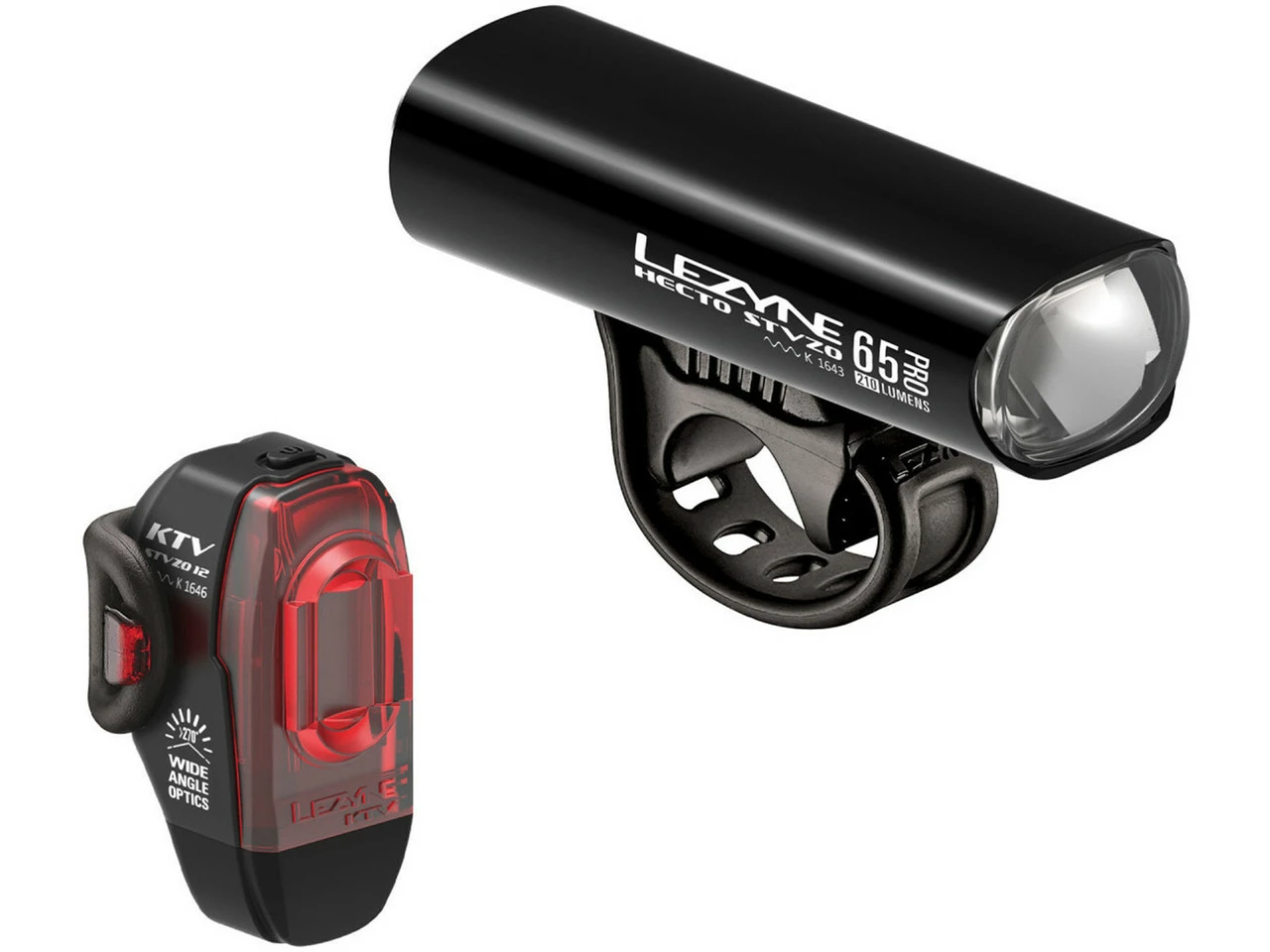 Lezyne Hecto Drive Pro 65 + KTV Drive LED Beleuchtungsset Mit StVZO-Zulassung 1 Lezyne Hecto Drive Pro 65 + KTV Drive LED Beleuchtungsset Mit StVZO-Zulassung