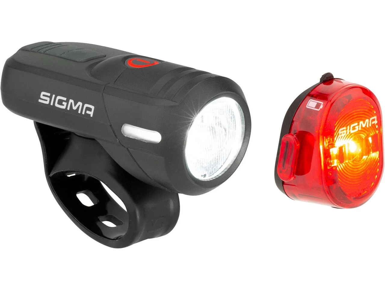 SIGMA Aura 45 Frontlicht + Nugget II Rücklicht LED Beleuchtungsset M. StVZO 1 SIGMA Aura 45 Frontlicht + Nugget II Rücklicht LED Beleuchtungsset M. StVZO