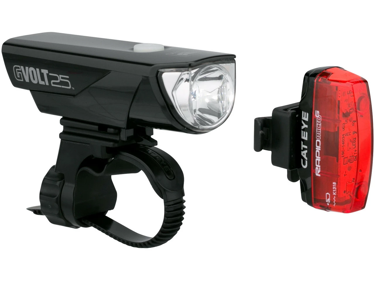 Cateye HL-EL360G RC GVOLT25 + TL-LD620G RapidMicroG Beleuchtungsset Mit StVZO 2 Cateye HL-EL360G RC GVOLT25 + TL-LD620G RapidMicroG Beleuchtungsset Mit StVZO – Bild 2