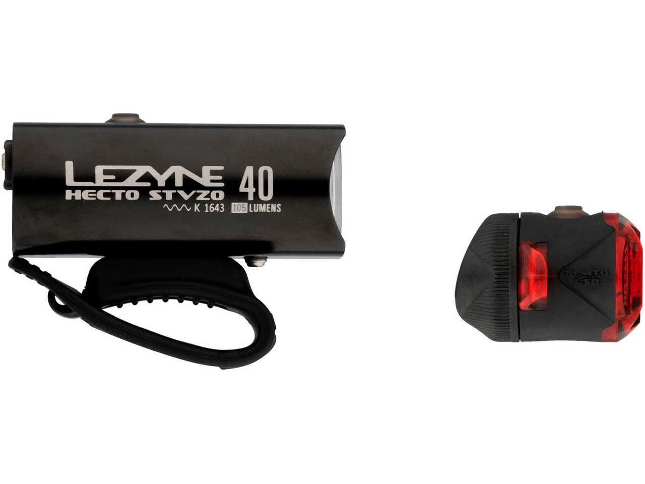Lezyne Hecto Drive 40 Frontlicht + Femto Rücklicht Beleuchtungsset Mit StVZO 4 Lezyne Hecto Drive 40 Frontlicht + Femto Rücklicht Beleuchtungsset Mit StVZO – Bild 4