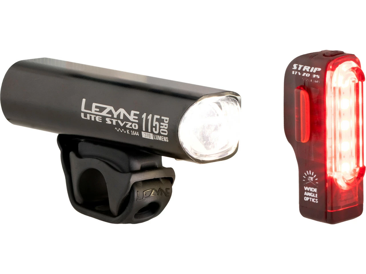 Lezyne Lite Pro 115 Frontlicht + Strip Rücklicht Beleuchtungsset Mit StVZO 1 Lezyne Lite Pro 115 Frontlicht + Strip Rücklicht Beleuchtungsset Mit StVZO