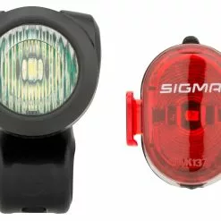 SIGMA Aura 35 Frontlicht + Nugget II Rücklicht LED Beleuchtungsset M. StVZO -SKS Verkaufsladen 405298