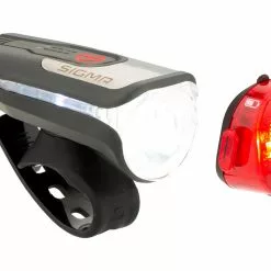 SIGMA Aura 80 Frontlicht + Nugget II Rücklicht LED Beleuchtungsset M. StVZO