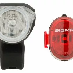 SIGMA Aura 80 Frontlicht + Nugget II Rücklicht LED Beleuchtungsset M. StVZO -SKS Verkaufsladen 405319