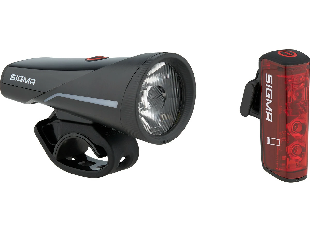 SIGMA Aura 100 Frontlicht + Blaze Link Rücklicht LED Set Mit StVZO 2 SIGMA Aura 100 Frontlicht + Blaze Link Rücklicht LED Set Mit StVZO – Bild 2